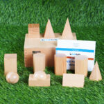 Wooden Geometry Teaching Aids – Solid Figure Set (12 pcs) & Geometrical Instrument Box (6 pcs) - Image 3