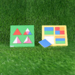 Fraction Model Set – Square & Triangle (Wooden, Set of 2)