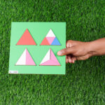 Fraction Model Set – Square & Triangle (Wooden, Set of 2) - Image 2